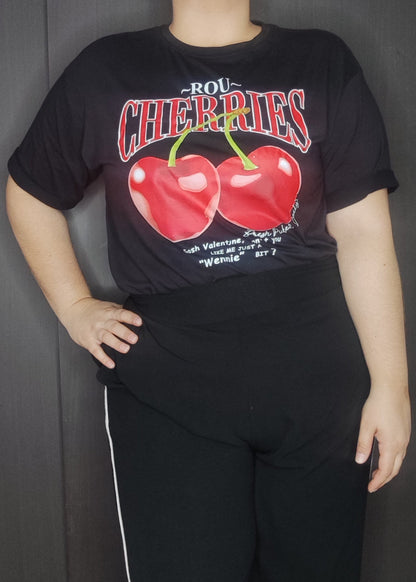 Camiseta oversize cereza plus size